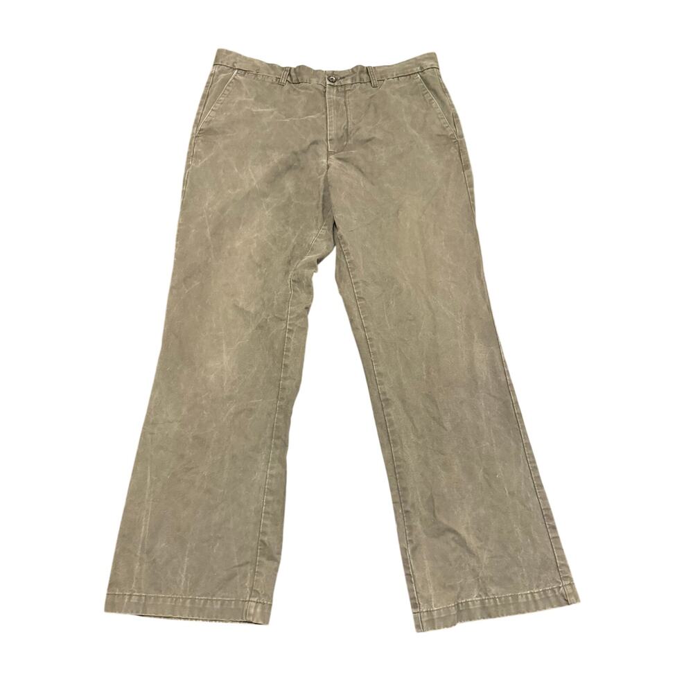 Dockers Men's D3 Classic Fit Khaki Chino Pants Green Cotton Size 38x32